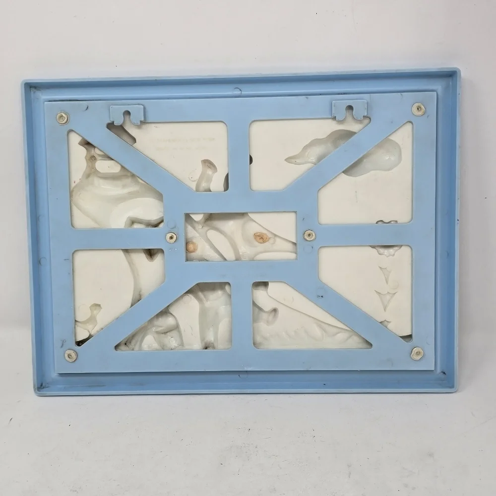 Vtg Stahlwood nursery wall art Jack &‎ Jill 3D framed plastic kids room decor.
